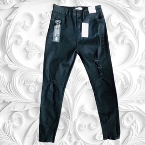 NWT! Bamboo Super Soft Rayon Denim Distressed Jeans